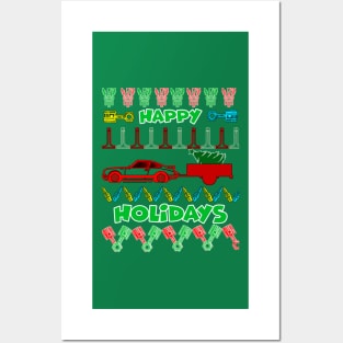 Merry chrismas, happy holidays, car guy, car enthusiast merry chrismas (911) Posters and Art